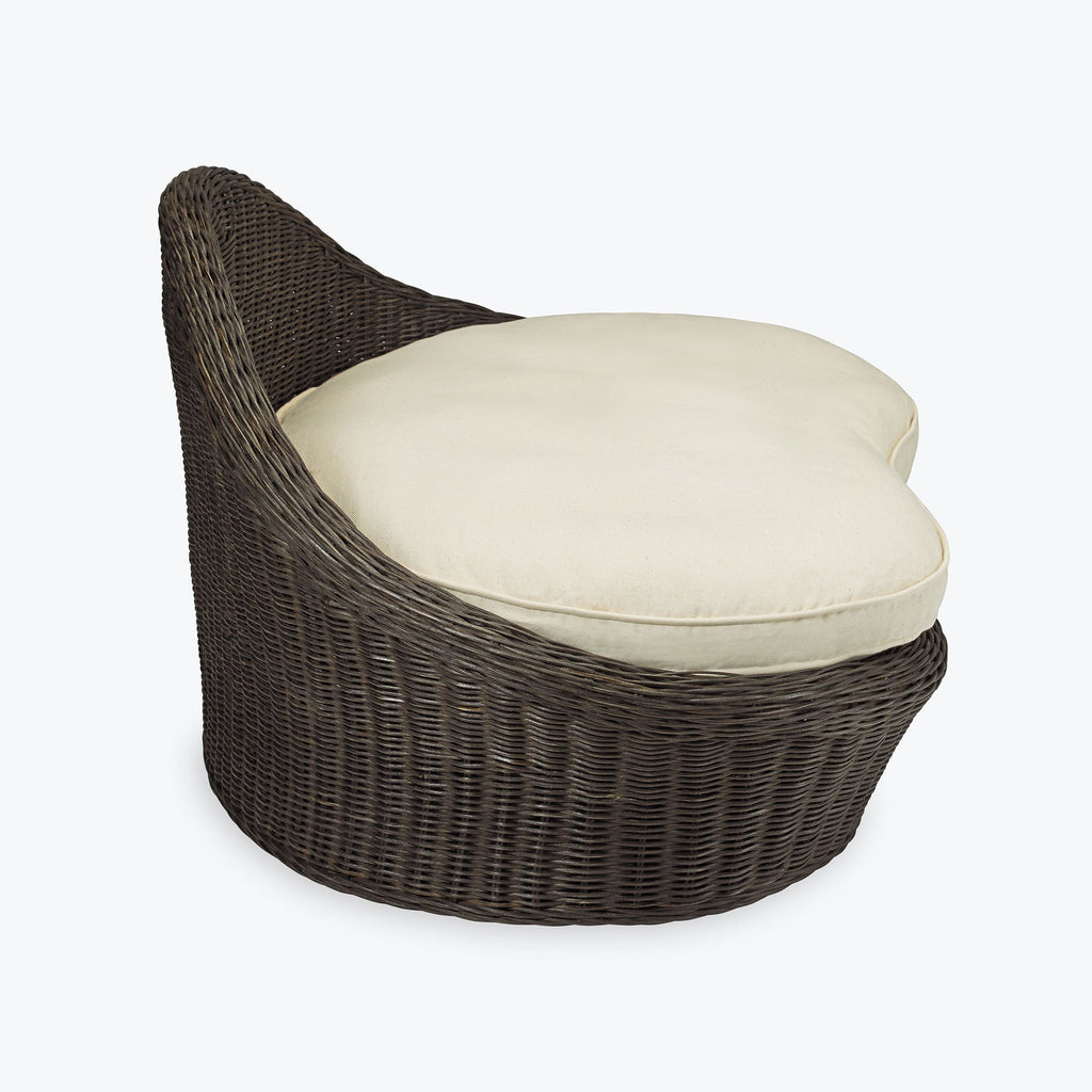 Rattan Meditation Chair side view