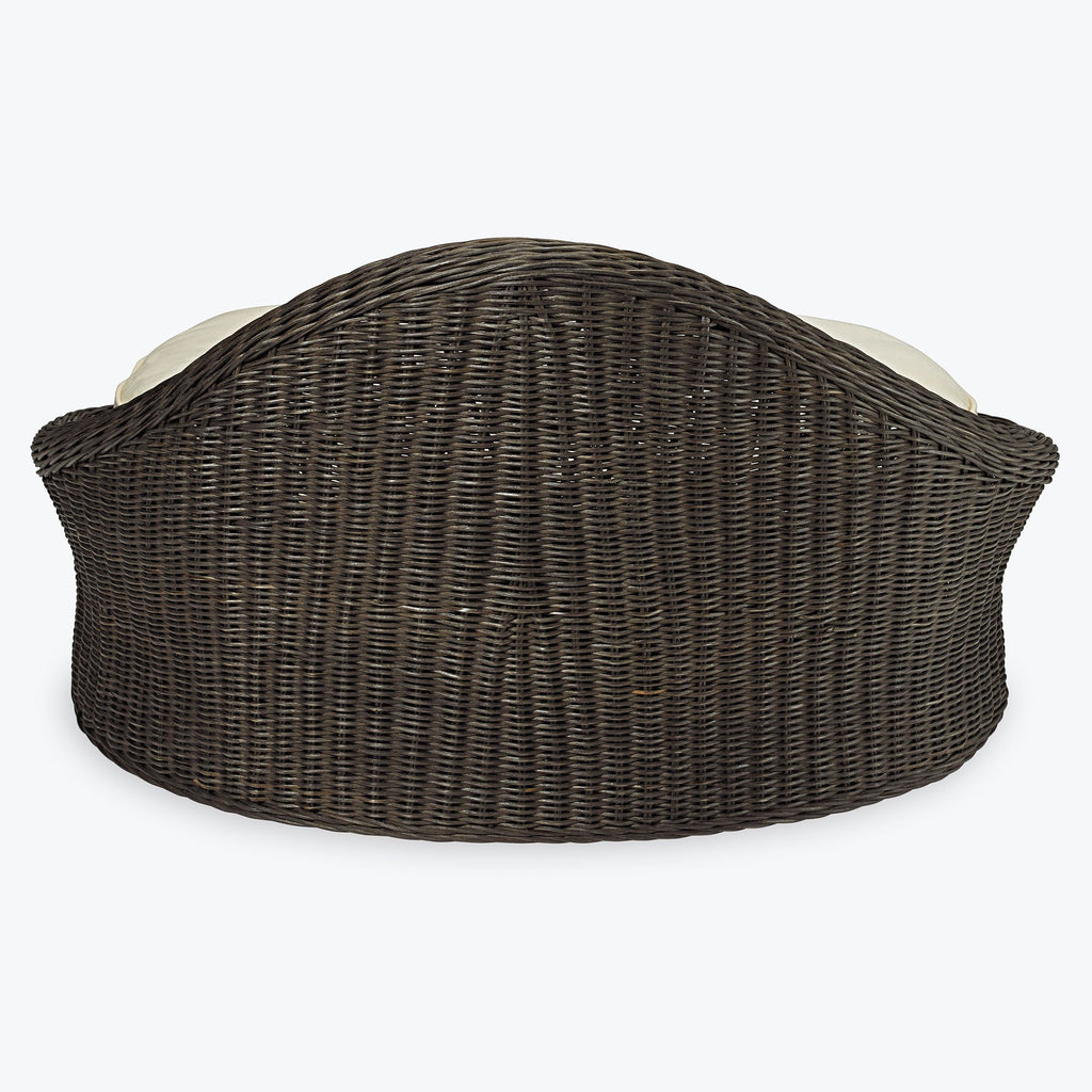 Rattan Meditation Chair back view