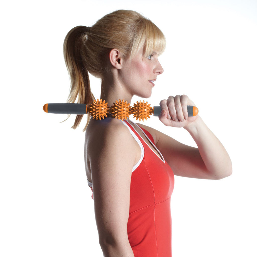 Restore Pressure Point Massager in use on shoulder