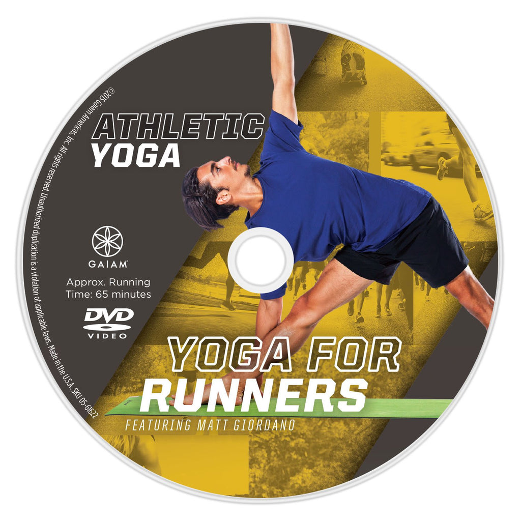  Athletic Yoga: Yoga for Runners DVD with Matt Giordano disc