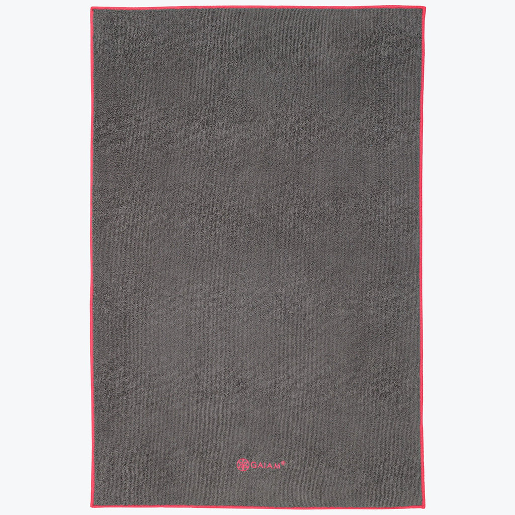 Yoga Hand Towel in gray/pink