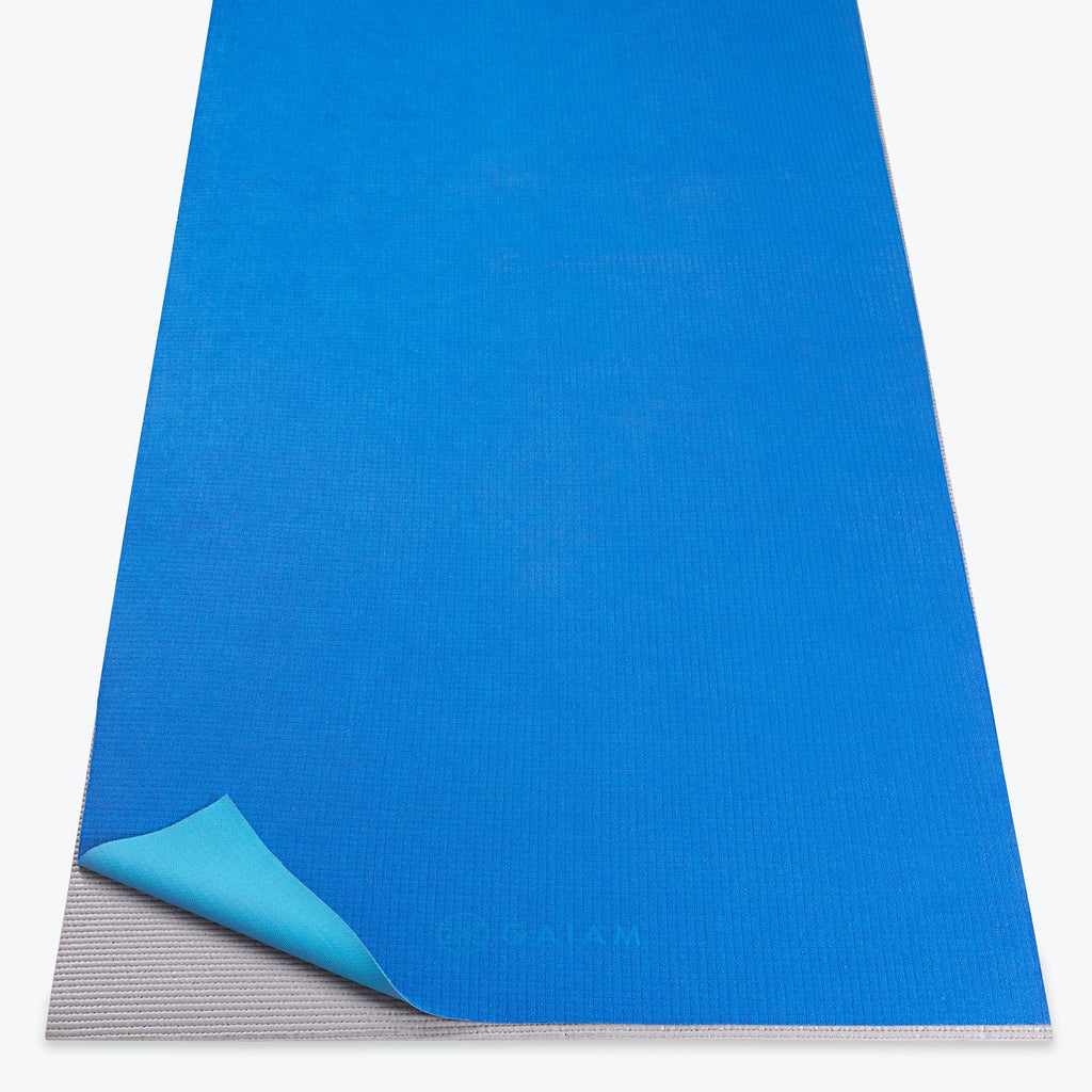 No-Slip Yoga Towel in deep blue