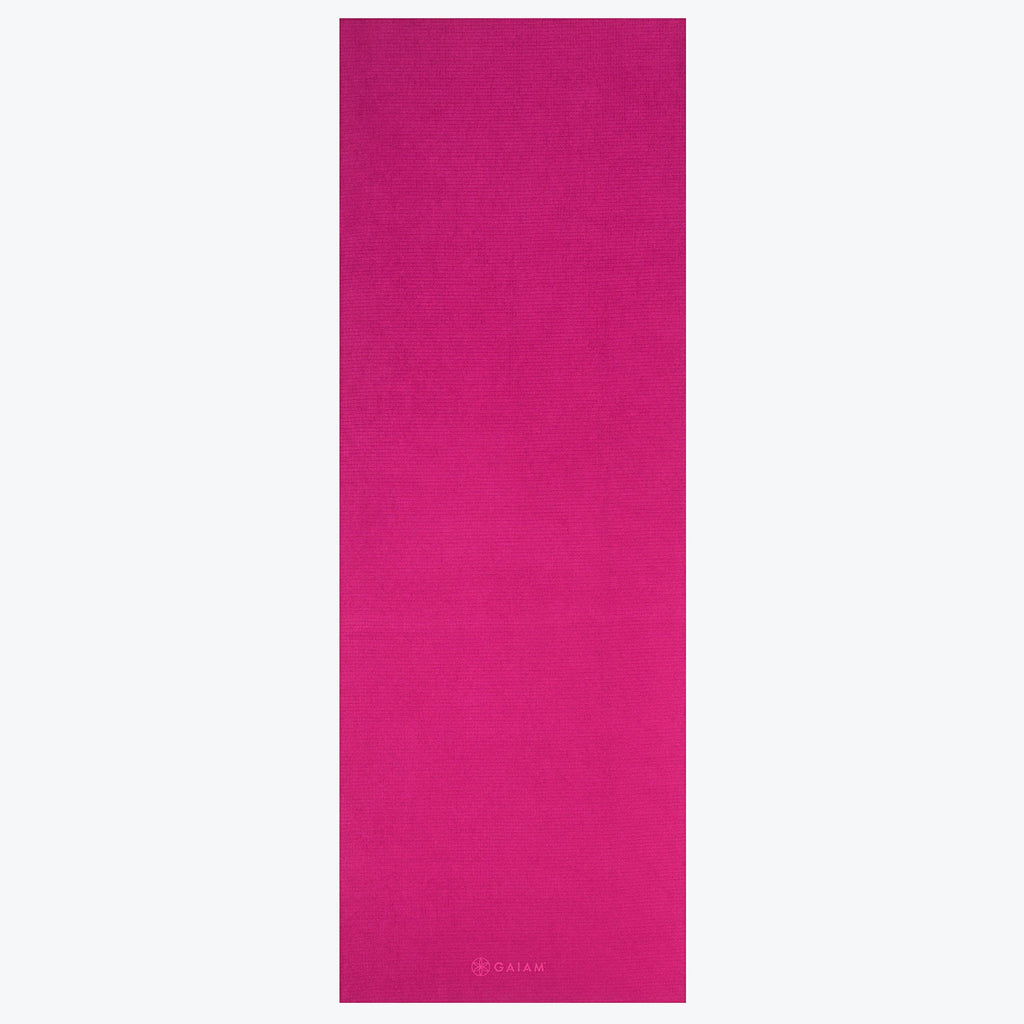 No-Slip Pink Yoga Towel