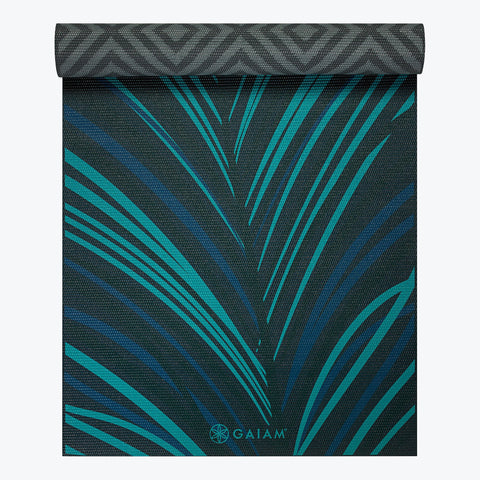 Reversible Geo Feather Yoga Mat (5mm)