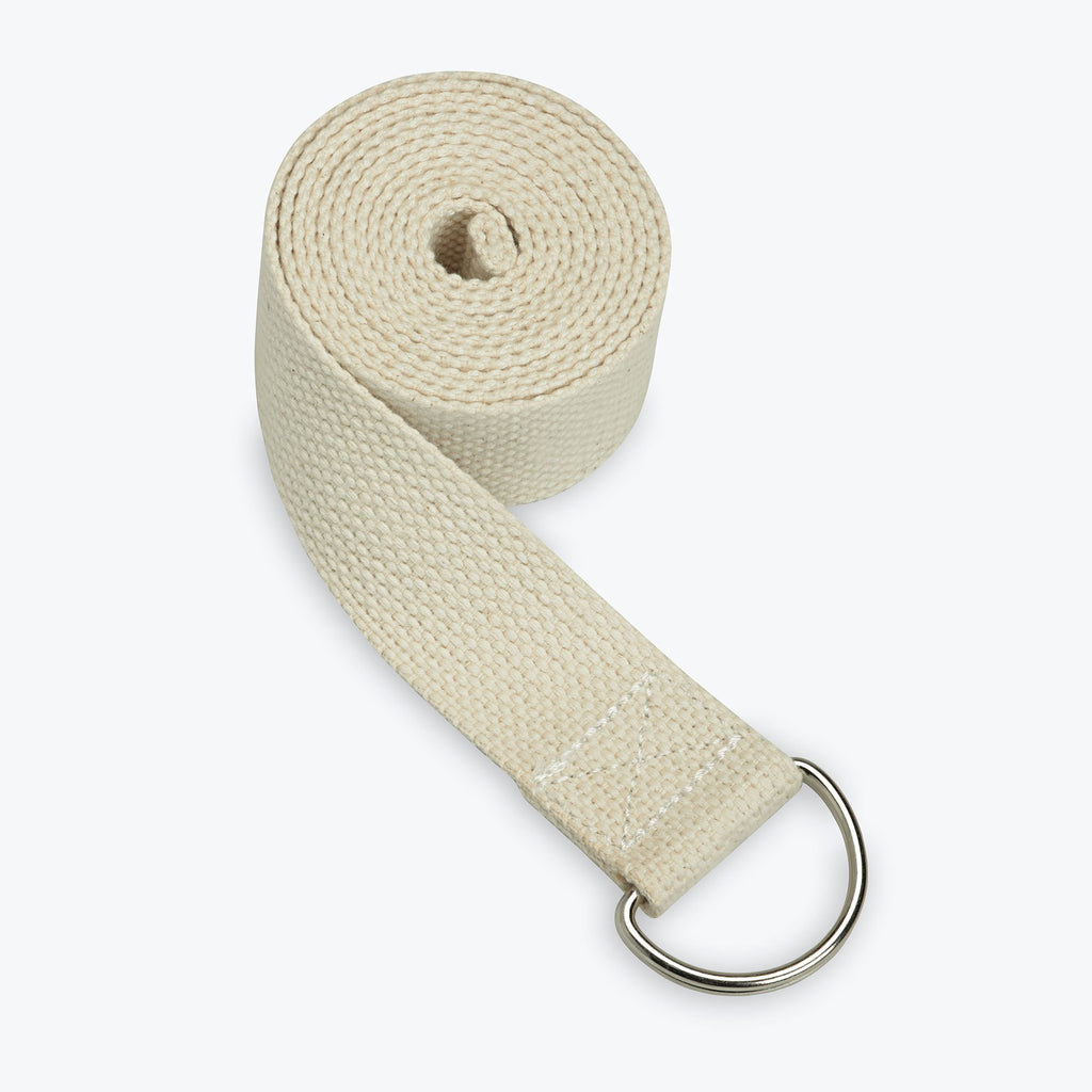 Natural Cotton Yoga Strap - 6ft