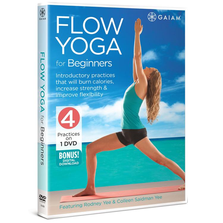 Gaiam Flow Yoga for Beginners DVD with Rodney Yee & Colleen Saidman Yee