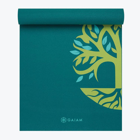 Gaiam Root to Rise Yoga Mat 3 mm half rolled