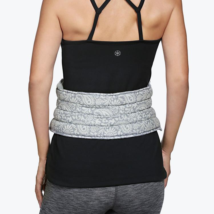 Gaiam Relax Lower Back Wrap on Back