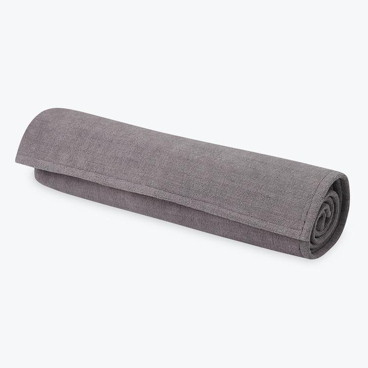 Grippy Yoga Mat Towel pink storm rolled