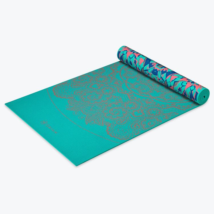 Gaiam Kaleidoscope Reversible Yoga Mat (Five Millimeter) - Reverse Side