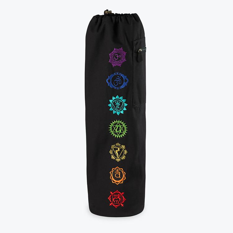 Gaiam Chakra Embroidered Yoga Mat Bag front