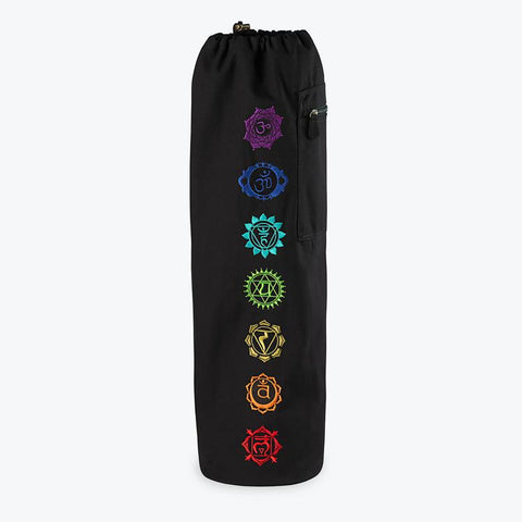 Gaiam Chakra Embroidered Yoga Mat Bag front
