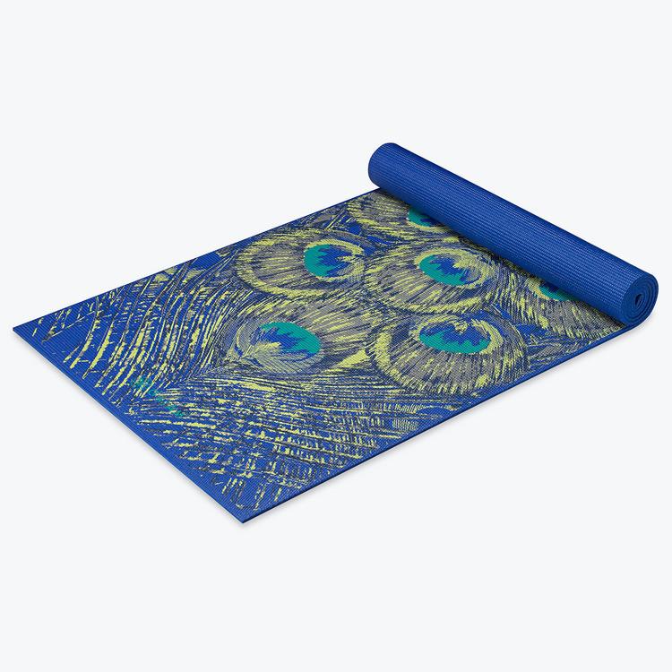 Premium Sapphire Feather Yoga Mat (Five Millimeter) 