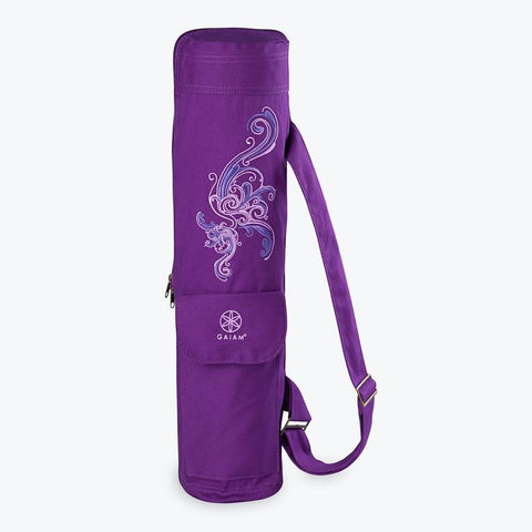 Gaiam Deep Plum Surf Cargo Mat Bag front 