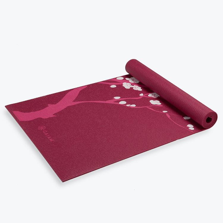 Premium Pink Cherry Blossom Yoga Mat (5mm) - Gaiam