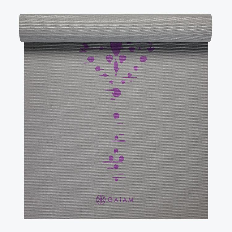 Premium Plum Impression Yoga Mat (5mm)