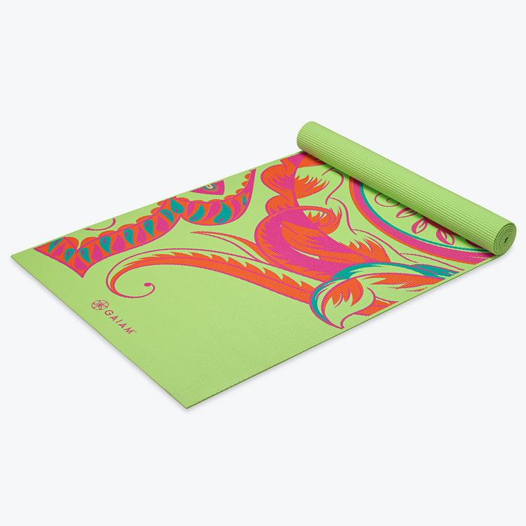 Vibrant Paisley Yoga Mat (3mm) - Gaiam 