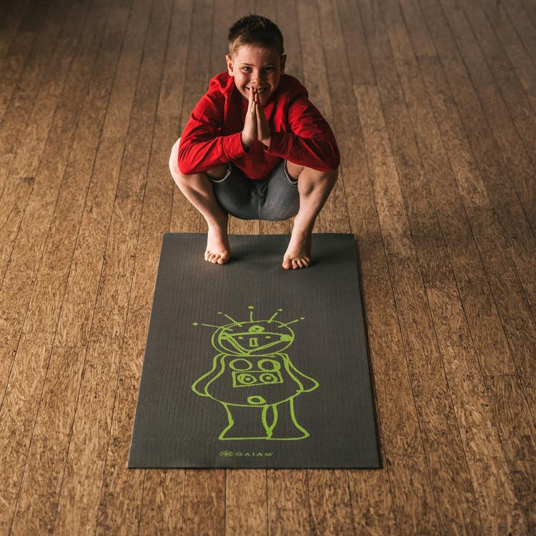 Gaiam Kids Roboto Yoga Mat (Three Millimeter) 