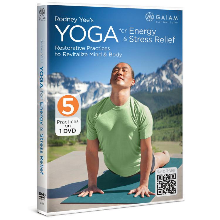 Rodney Yee's Yoga for Stress Relief & Energy DVD box