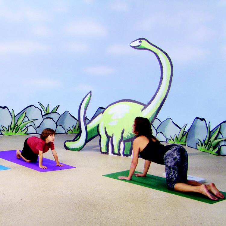 Yoga for Kids: Dino-Mite Adventure for Ages 5+ DVD Practicing