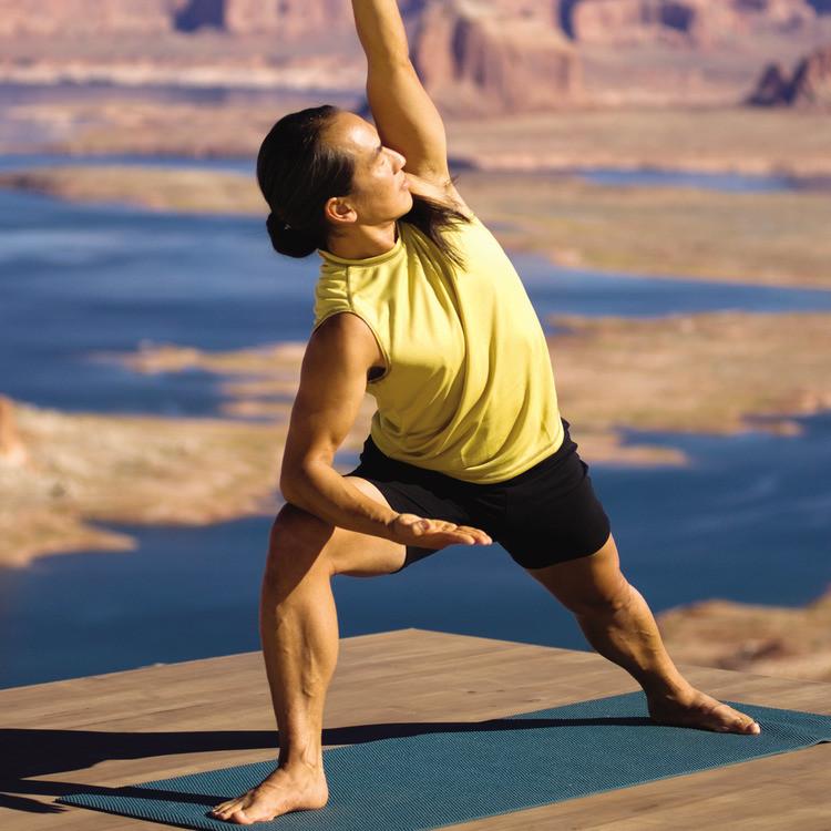 Rodney Yee's A.M. Yoga for Your Week DVD extended side angle